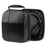 Geekria Shield Headphones Case Compatible with HyperX Cloud III/II, SHURE SRH1840, Corsair HS70 PRO, AKG K271 MKII, Replacement Hard Shell Travel Carrying Bag with Cable Storage (Black)