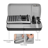 Geekria Audio Interface Carrying Case, Compatible with Roland SP-404MKII / SP-404 / SP-404A / SP-404SX, EVA Hard Shell Travel Bag (Dark Gray)