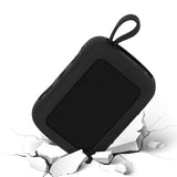 Geekria Silicone Speaker Case Cover Compatible with JBL GO 5 Case, Protective Soft Skin, Replacement Portable Speakers Travel Carrying Sleeve with Keychain Hook (Black)