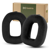 Geekria Comfort Velour Replacement Ear Pads for Astro A40 TR Headphones Ear Cushions, Repair Parts (Black)