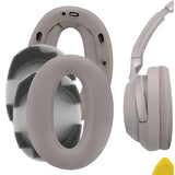 Geekria QuickFit Replacement Ear Pads for Sony WH-1000XM2, MDR-1000X Headphones Ear Cushions, Headset Earpads, Ear Cups Cover Repair Parts (Champagne Gold + Insulation Cotton) )
