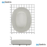Geekria Sport Cooling-Gel Replacement Ear Pads Compatible with Sony WH-1000XM6 Headphones, Easy to Install, Max Comfort Upgrade, Ear Cushions Repair Parts (Platinum Silver)
