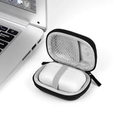 Geekria Shield Earbuds Case Compatible with Amazon Echo Buds 2nd Gen True Wireless, Replacement Hard Shell Travel Carrying Bag with Carabiner Clip (Grey)