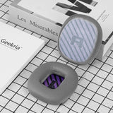 Geekria Comfort Mesh Fabric Replacement Ear Pads for Astro Gaming A10 Gen 2 Headphones Ear Cushions, Headset Earpads, Ear Cups Cover Repair Parts (Grey/Purple)