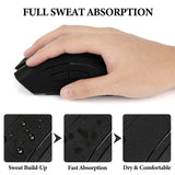 Geekria Gaming Mouse Anti-Sweat Tape, Suede Headliner Fabric High-Performance Sweat-Wicking Material Pre-Cut 2-Pack, Compatible with Razer Viper V4 Pro (Black)