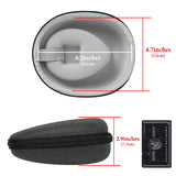 Geekria Shield Bone Conduction Headphones Case Compatible with Rumatas, Wigfar, Eyancotoi, PURERINA and More, Replacement Hard Shell Travel Carrying Bag with Cable Storage (Dark Grey)