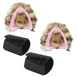 Geekria NOVA Headphone Beam Strap+Cat Ears Attachment Compatible with Bose, Sony, Skullcandy, Beats, Marshall Headphones, Easy DIY Installation, Comfortable & Stylish (Black / Leopard Print Pink)