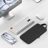 Geekria Slim Keyboards Carrying Case, Compatible with Logitech MX Mechanical Mini, MelGeek O2, Flow Lite 84 / LOFREE Flow84, IQUNIX MQ80, 84 keys Hard Shell Travel bag (Dark Grey)