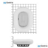 Geekria Elite Sheepskin Replacement Ear Pads for Apple AirPods MAX (A2096)/ MAX2 (A3184) Headphones Ear Cushions, Repair Parts (Grey)