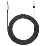 Geekria 3.5mm (1/8'') Male to 3.5mm (1/8'') Female Headphones Plug Adapter, Conversion Audio Plug, Braided Nylon Cord Compatible with Tablet, Laptop, Computer, Projector, PC (12ft/360cm)