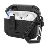 Geekria Rugged Case Cover Compatible with Airpods Pro 2nd / 1st Generation (2023/2022/2019) Support MagSafe, Full Drop Protection Cover with Phone Holder and Back Magnetic Suction Function