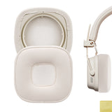 Geekria QuickFit Replacement Ear Pads Compatible with Marshall Major V On-Ear Headphones, Repair Parts (White)