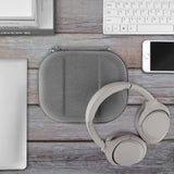 Geekria Shield Headphones Case Compatible with Sony WH1000XM4, WH1000XM3, WH1000XM2, WH-XB910N Case, Replacement Hard Shell Travel Carrying Bag with Accessories Storage (Microfiber Grey)