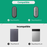 Geekria Hard Carrying Travel Case Compatible with Plaud NotePin & NotePin S Digital Recorder, Includes Silicone Protective Case and Travel Storage Box with Cable Storage (Grey)