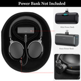 Geekria Elite Charging Headphones Case Compatible with Soundcore Q45, B&O Beoplay H100, SteelSeries Arctis Nova Pro, Replacement Hard Shell Travel Carrying Bag (Black) Without Power Bank