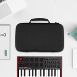 Geekria HardShell Case Compatible with Akai Professional MPK Mini MK3, 25-Key Ultra-Portable USB MIDI Drum Pad and Keyboard Controller Protective Cover (Dark Grey)