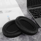 Geekria QuickFit Leatherette Replacement Ear Pads for Sennheiser PXC350, HD380, PC350, PC350 SE, PXE350, HME95, HMEC250, HD380 PRO Headphones Ear Cushions, Ear Cups Cover Repair Parts (Black)