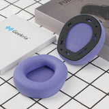 Geekria Comfort Mesh Fabric Replacement Ear Pads for JBL Quantum 100 Headphones Ear Cushions, Repair Parts (Purple)