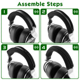 Geekria Flex Fabric Headband Cover Compatible with Sony MDR-HW700, HW700DS Wireless Headphones, Head Cushion Pad Protector, Replacement Repair Part, Sweat Cover, Easy DIY Installation (Black)
