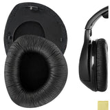 Geekria QuickFit Leatherette Replacement Ear Pads for Sennheiser RS160/170/180, HDR160/170/180 Comfortable Ear Cushions, Repair Parts (Black)
