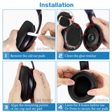 Geekria QuickFit Replacement Ear Pads for Beats Studio Pro Headphones Ear Cushions, Headset Earpads, Ear Cups Cover Repair Parts (Navy)