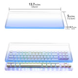 Geekria Tenkeyless TKL Keyboard Dust Cover, Clear Acrylic Keypads Cover for 80% Compact 87 Key Computer Mechanical Gaming Keyboard
