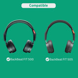Geekria Replacement Ear Pads for Plantronics BackBeat FIT 500/ FIT 505 Headphones Ear Cushions, Repair Parts (Black)