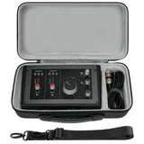 Geekria Audio Interface Carrying Case, Hard Shell Travel Bag Compatible with Solid State Logic SSL 2 MKII / SSL 2 Plus MKII (Dark Gray)