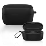 Geekria Silicone Case Cover Compatible with Jabra Elite 75T/Active75T True Wireless Earbuds, Earphones Skin Cover, Protective Carrying Case with Keychain Hook, Charging Port Accessible