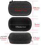 Geekria Shield Earbuds Case Compatible with Bose QuietComfort Ultra 2, JBL Endurance Zone, Soundcore V40i, Replacement Hard Shell Travel Carrying Bag with Carabiner Clip (Dark Grey)