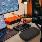 Geekria Hard Shell Travel Case Compatible with Novation Launch Control 3, Audio Mixer Carrying Bag (Dark Gray)