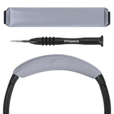 Geekria Protein Leather Headband Pad Compatible with Bose QuietComfort 35 ii Gaming, QC35, QCSE Headphones, Replacement Band Repair Part (Grey)