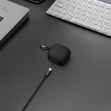 Geekria Silicone Case Cover Compatible with JBL Live PRO+ True Wireless Earbuds, Earphones Skin Cover, Protective Carrying Case with Keychain Hook, Charging Port Accessible (Black)