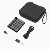 Geekria Numeric Keypad Hard Carrying Case, Compatible with Keychron K0 Max, Portable Number Pad Bag (Dark Grey)