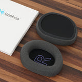 Geekria Comfort Mesh Fabric Replacement Ear Pads Compatible with Logitech G 522 Lightspeed Wireless Headphones Ear Cushions, Repair Parts (Black Flowery Gray)