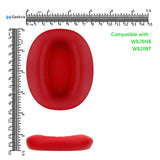 Geekria QuickFit Replacement Ear Pads for Edifier W820BT, W828NB Headphones Ear Cushions, Repair Parts (Red)