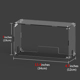 Geekria Acrylic Dust Cover Compatible with Steam Deck Charging Dock, Anti Scratch Waterproof Transparent Display Box