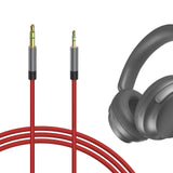 Geekria Audio Cable Compatible with Bose QuietComfort Ultra, QuietComfort SE, QC 45, QC 35 II, QC 35, QC 25 Headphones, 1/8" (3.5mm) to 2.5mm Replacement Stereo Cord (Red 5.6 ft / 1.7 m)