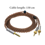 Geekria Apollo Copper Upgrade Audio Cable Compatible with Sony MDR-Z7 MDR-Z7M2 MDR-Z1R Headphones, 4.4mm to Dual 3.5mm Replacement Headphones Cord with Locking Device (4.9 ft / 1.5 m)