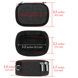 Geekria Earbuds Carrying Pouch Compatible with Beats Solo Buds, Studio Buds+, Replacement Protective Travel Case with Cable Storage, Portable Earphones Organizer Bag (Dark Grey)