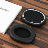 Geekria Replacement Ear Pads for Sony WH-1000XM6 Wireless Noise Canceling Headphones Ear Cushions, Repair Parts (Black)