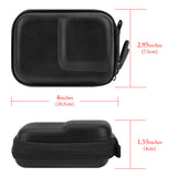Geekria Carrying Case for Osmo Action 6, Portable Compact Storage Bag Compatible with DJI Osmo Action 5 Pro, 4, 3 Protective Case, Storage Case with Wrist Strap, Camera Accessories (Black)