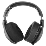 Geekria 2 Pairs Flex Fabric Headphones Ear Covers (Product Safety Certified), Washable & Stretchable Earcup Protectors for Over-Ear Headsets Ear Pads, Sweat-Resistant (Size L / Black)