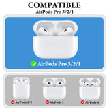 Geekria Ultra-Light Polycarbonate Belt Clip Earbuds Case Compatible with Apple AirPods Pro 3/2/1, Hard Shell for Hiking, Outdoor Activities, Tight fixation (Black/White 2 Pack)