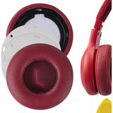 Geekria QuickFit Replacement Ear Pads for JBL E35, E45bt, E45, C45BT Headphones Ear Cushions, Repair Parts (Red)