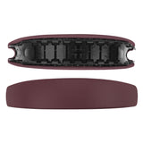 Geekria Sheepskin Headband Pad Compatible with Bowers & Wilkins Px8/ Px7 S2/ Px7 S2e (Not Compatible with Px7/ Px7 S3) Headphones, Replacement Band Repair Part (Royal Burgundy)