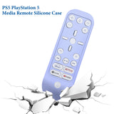 Geekria Remote Control Cover Compatible with Sony PlayStation 5, Silicone Skin Sleeve, Shock-Absorption Washable, Full Body Protective Shell (Blue)