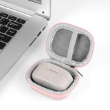 Geekria Shield Earbuds Carrying Case Compatible with Sony WF-1000XM6, WF-1000XM5, LinkBuds Open/Fit/Clip, WF-C710N, WF-C700N, Hard Shell Travel Storage Bag with Mesh Pocket (Pink)