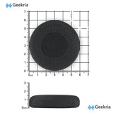 Geekria Comfort Mesh Fabric Replacement Ear Pads for Jabra Evolve 65UC/ 65MS/ 40UC/ 40MS/ 30US/ 30II/ 20SE/ 20UC/ 20MS Headphones Ear Cushions, Repair Parts (Black)