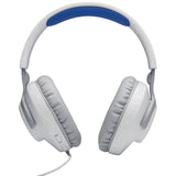 Geekria Protein Leather Headband Pad Compatible with JBL Quantum 100, Q100, Headphones Replacement Band, Headset Head Top Cushion Cover Repair Part (Blue)